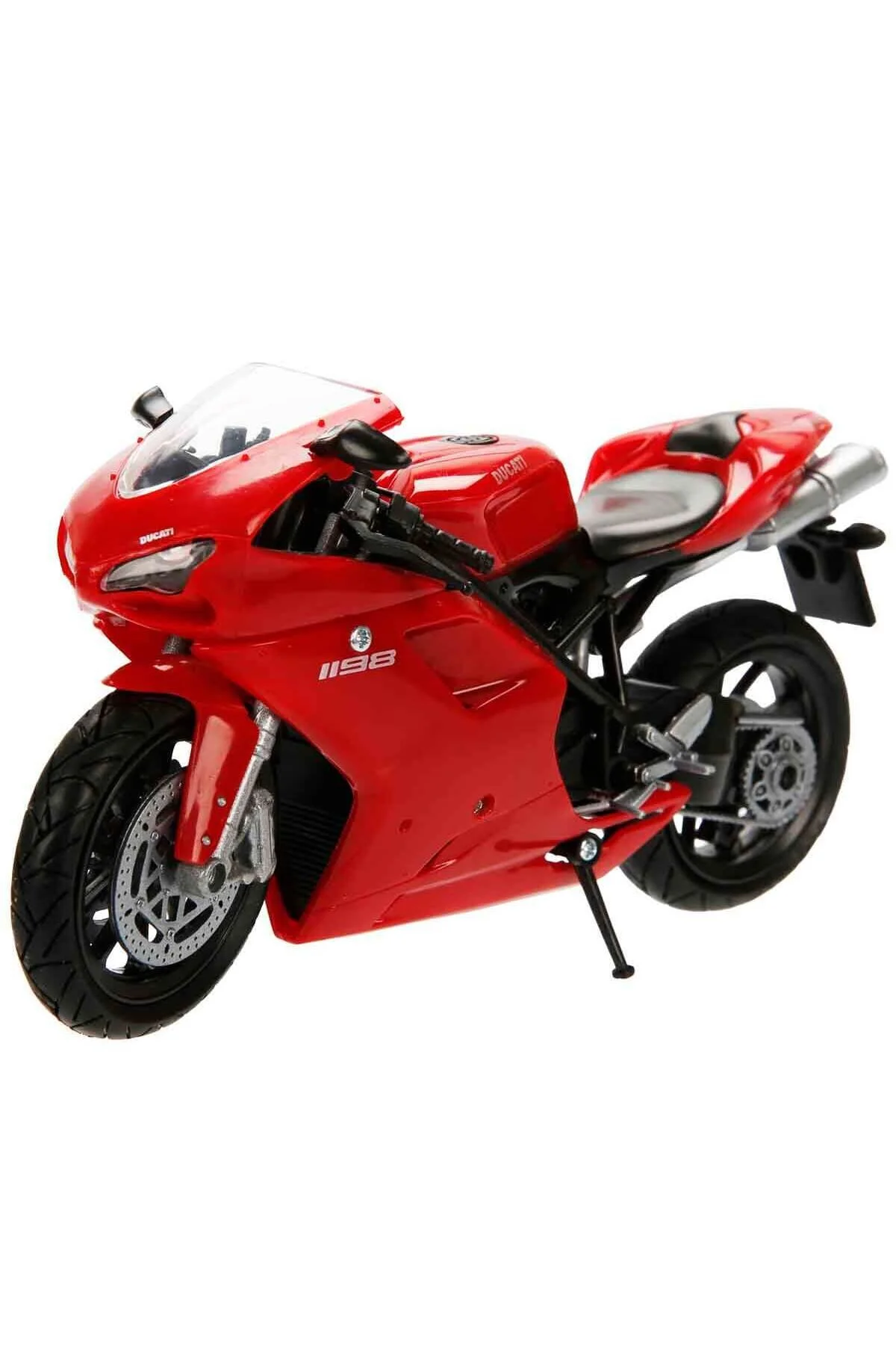 ماشین اسباب بازی موتور 1:12 دوکاتی 1198 قرمز New Ray