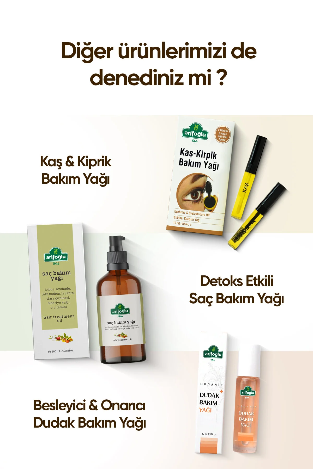فیکس کننده ابرو طبیعی با بیوتین و روغن آرگان 50 میلی لیتر عاریف‌اوغلو Arifoglu