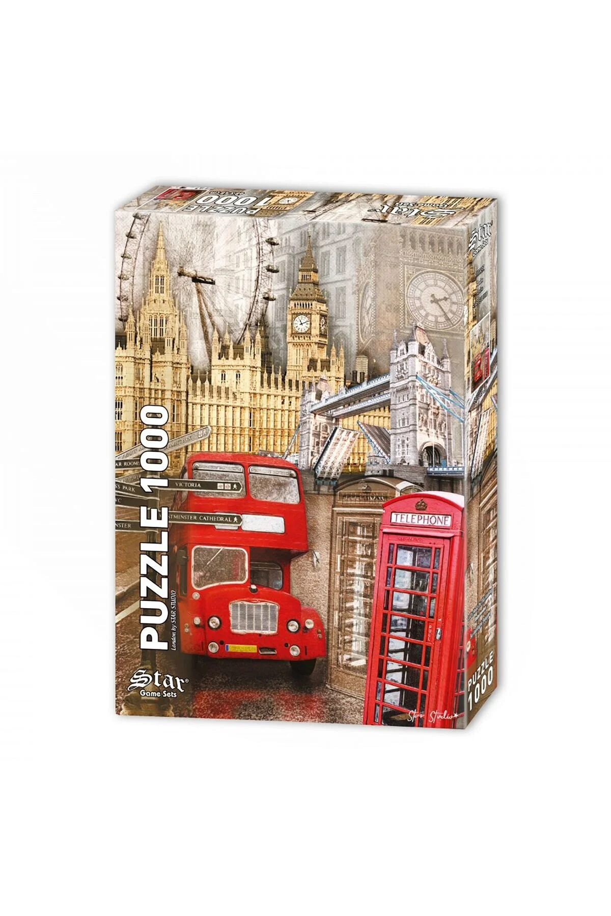 پازل بازی ستاره لندن 1000 از ترکیه Star Puzzle