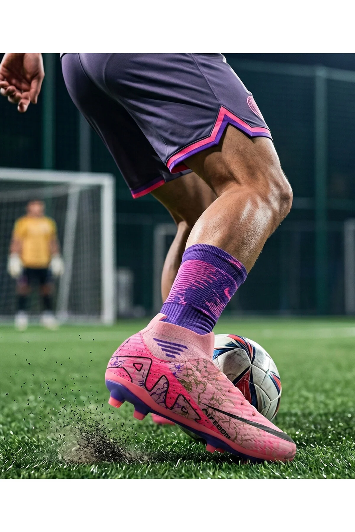کرمپون یونیسکس رنگی مدل Laliga Air برای زمین‌های چمن  Techsport