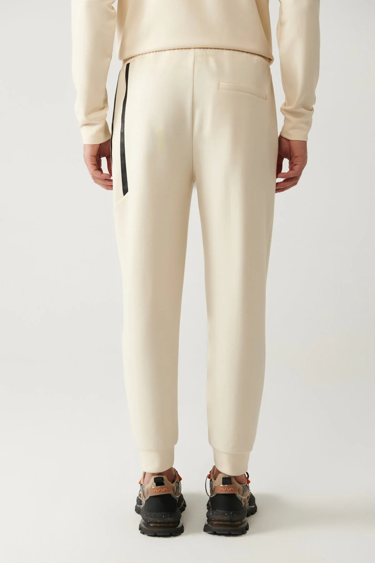 شلوار گرمکن نود مردانه رنگ بژ Interlok Beist Laccked Tracksuit Six آوا Avva
