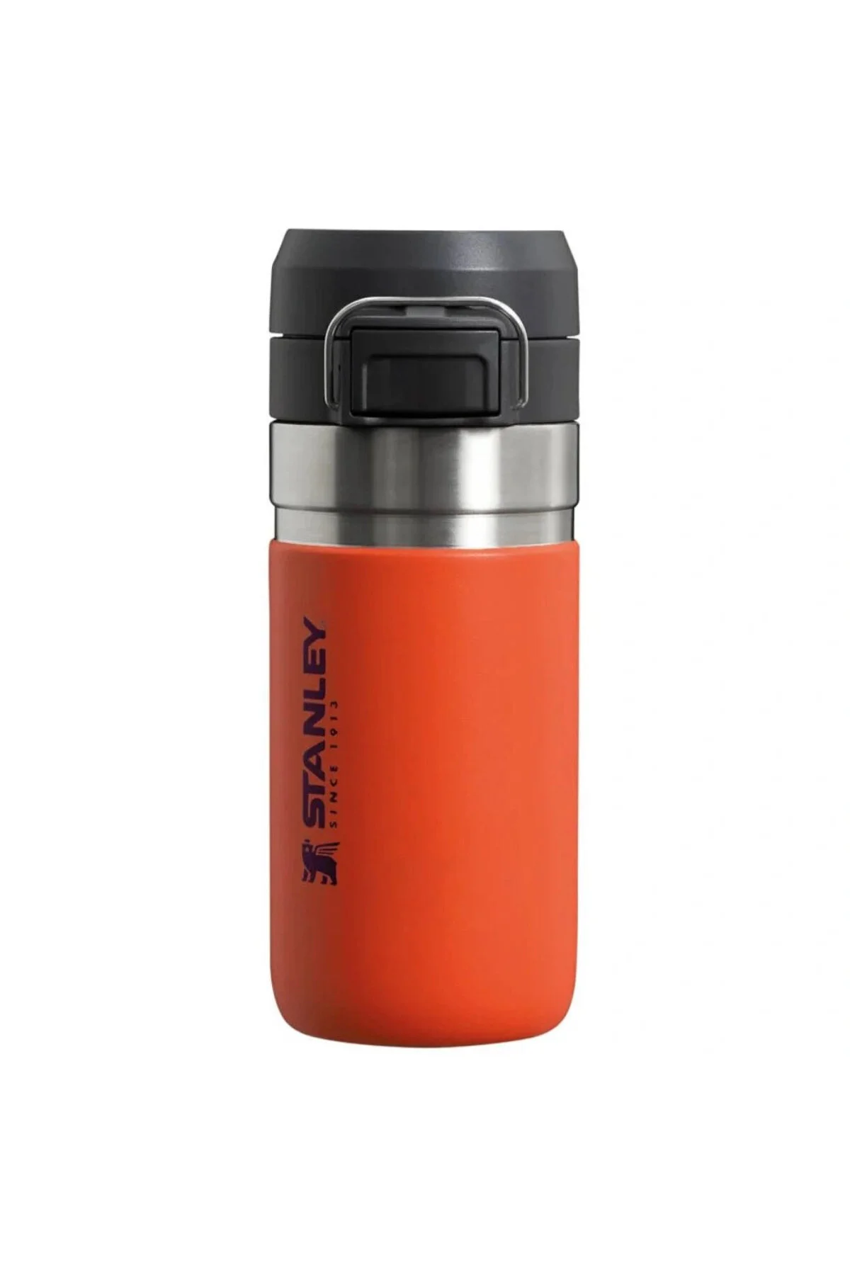 فلاسک قمقمه نارنجی از فولاد ضد زنگ 0.47 لیتری QUICK FLIP اورجینال Stanley