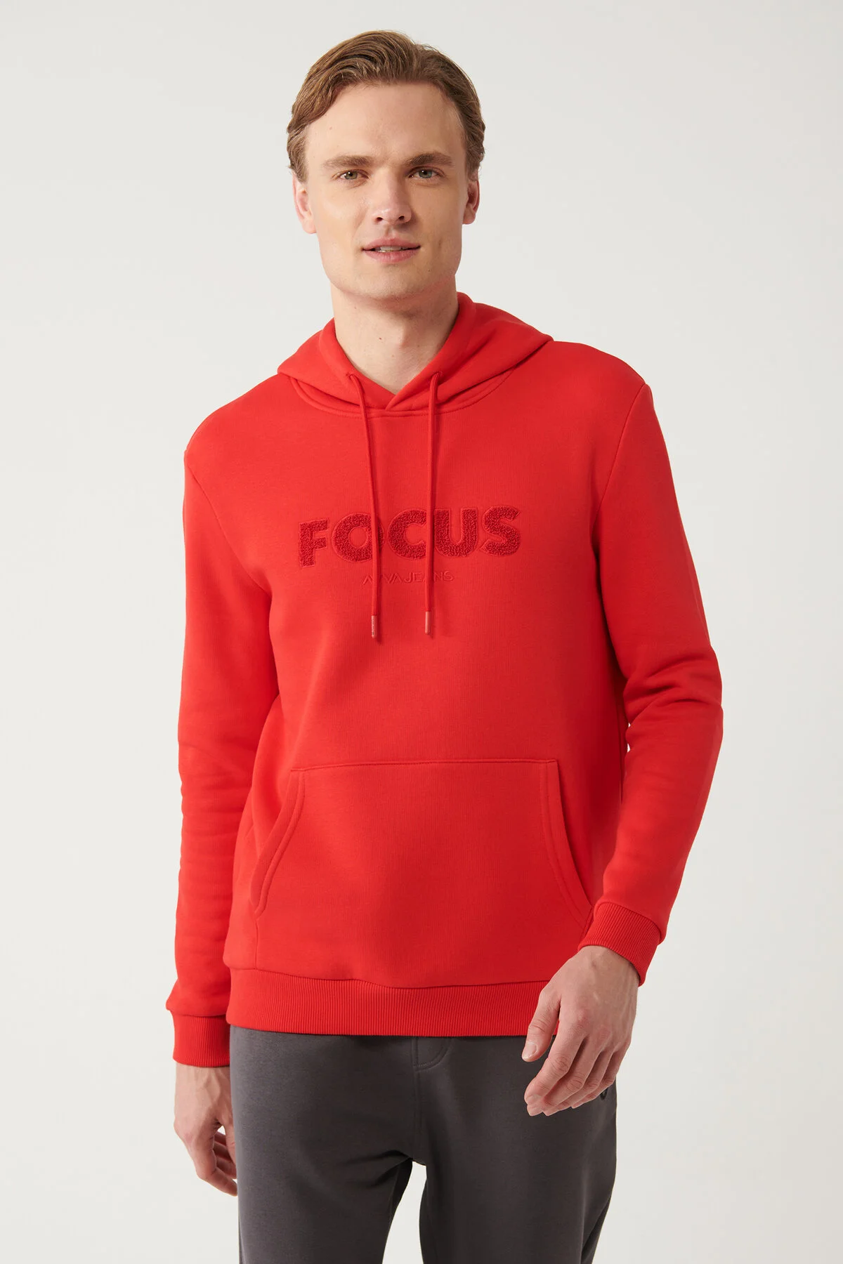 سویشرت قرمز مردانه Sweatshirt A32Y1193 آوا اورجینال Avva