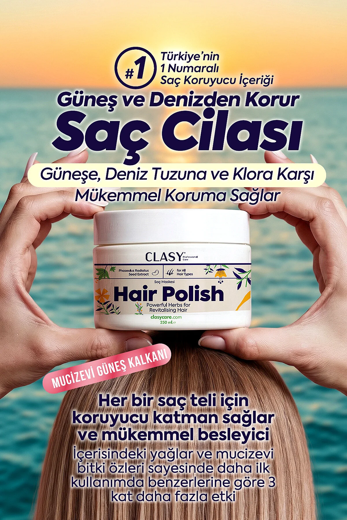 نرم کننده مو لاک 250 میلی لیتری برای همه انواع از جمله موهای رنگ شده Clasy Care