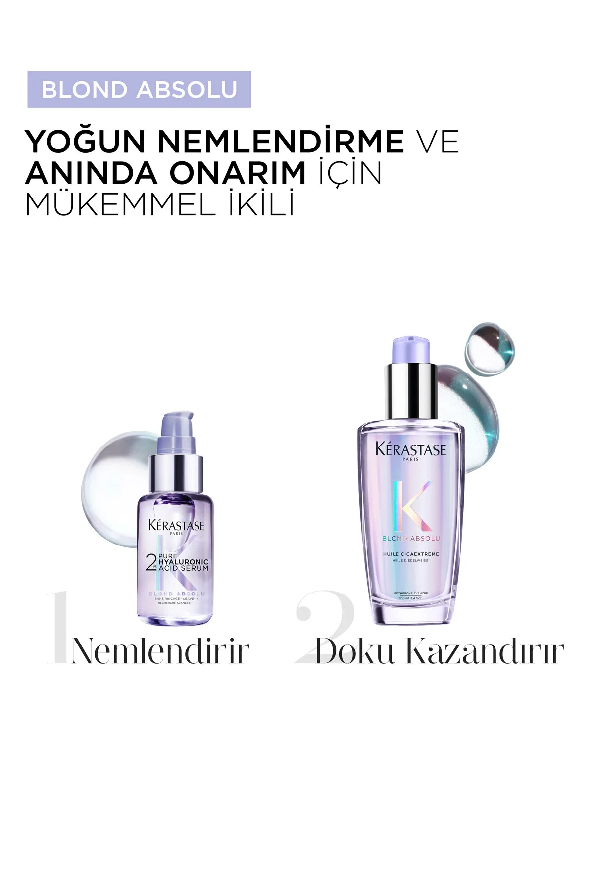 سرم بلوند ابسولو 2%Blond Absolu اسید هیالورونیک خالص 50 میل کراستاس Kerastase
