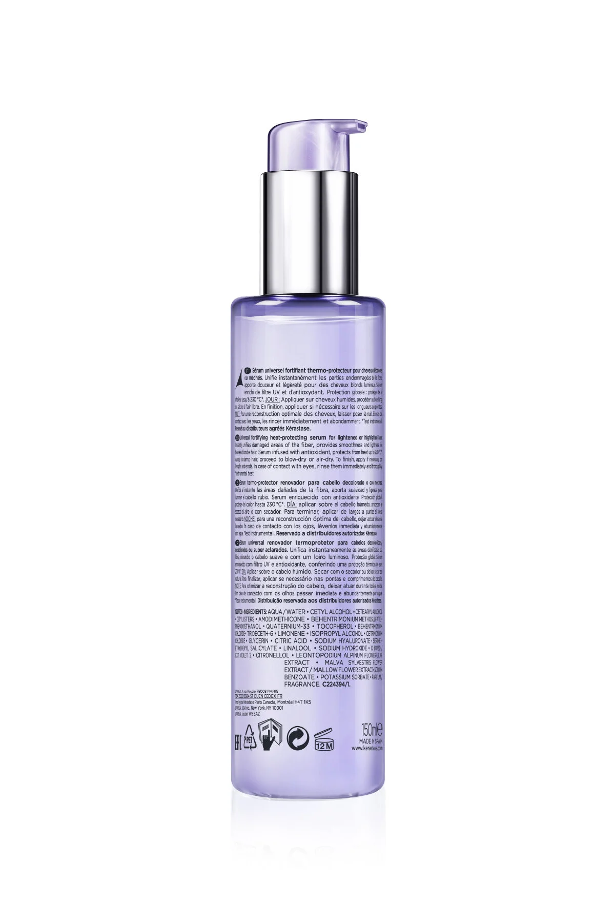 سرم محافظ حرارتی Blond Absolu Cicaplasme بلوند آبسولو سیکاپلاسم برای موهای بلوند 150 میل کراستاس Kerastase