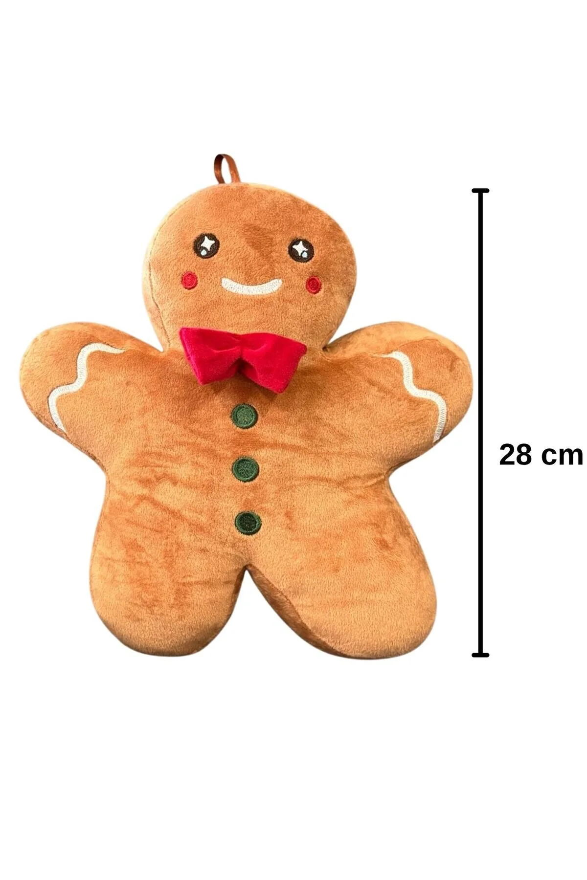 اسباب بازی های پشمی بالش مخمل دار COOKIE MAN, SLEEPING COMPANION خواب دار, کریسمس MAN پارچه آلکانترا 32 سانتی متر eco sepet