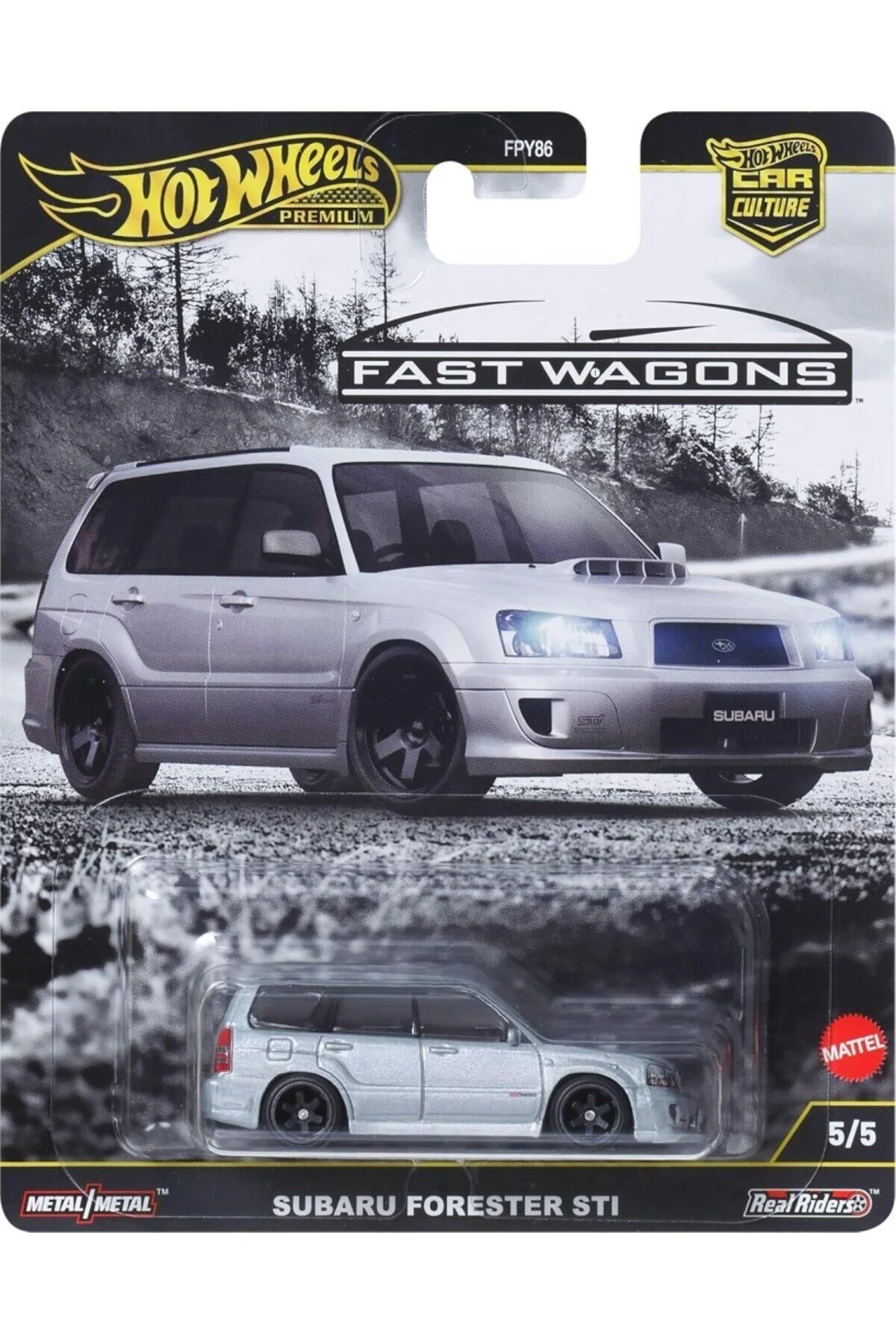 ماشین اسباب بازی واگن های سریع ممتاز سوبارو فارستر STI FPY86 JBK87 از ترکیه HOT WHEELS
