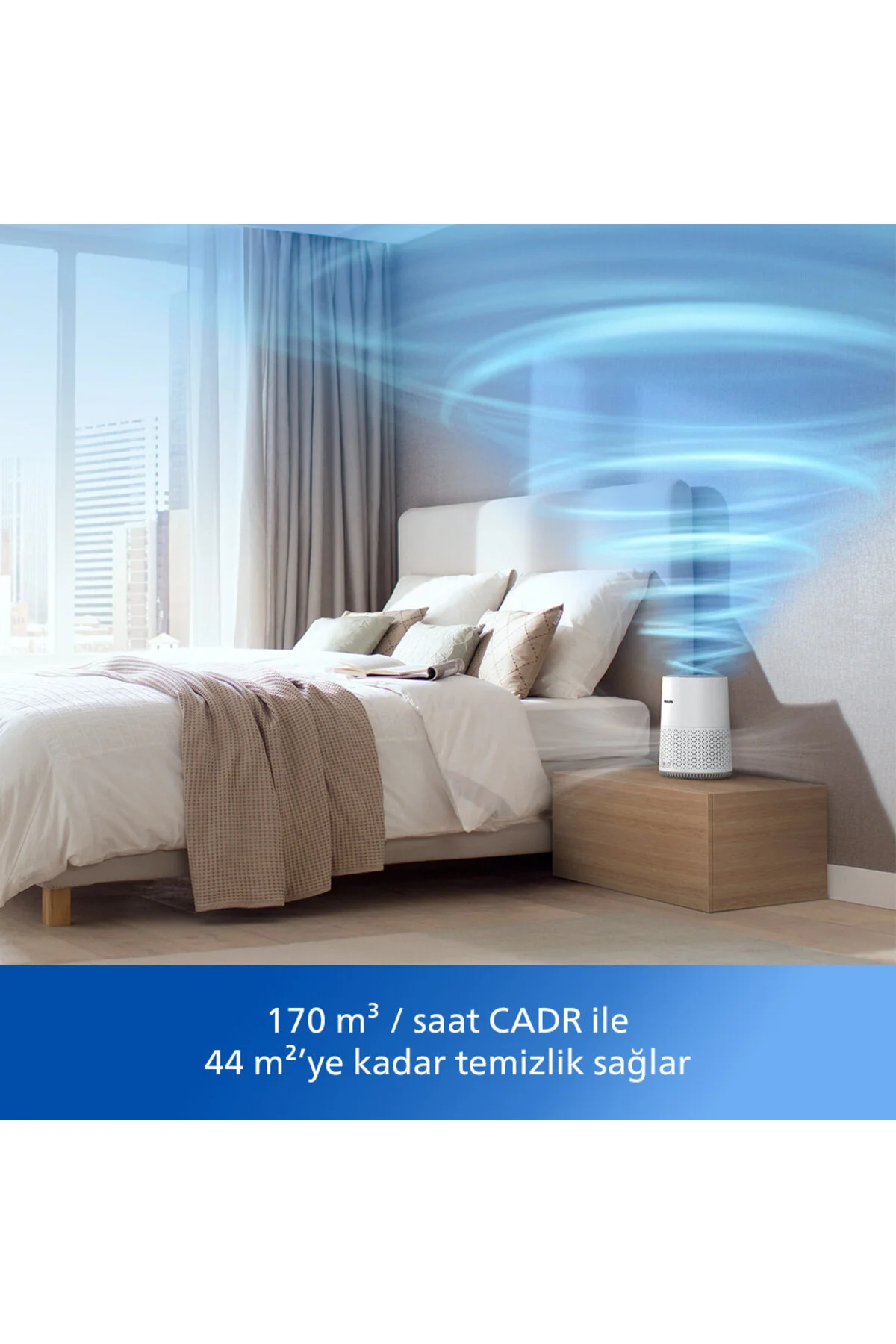 تصفیه‌ هوای فیلیپس سری 600 مدل AC0651/10 – عملکرد کم‌صدا