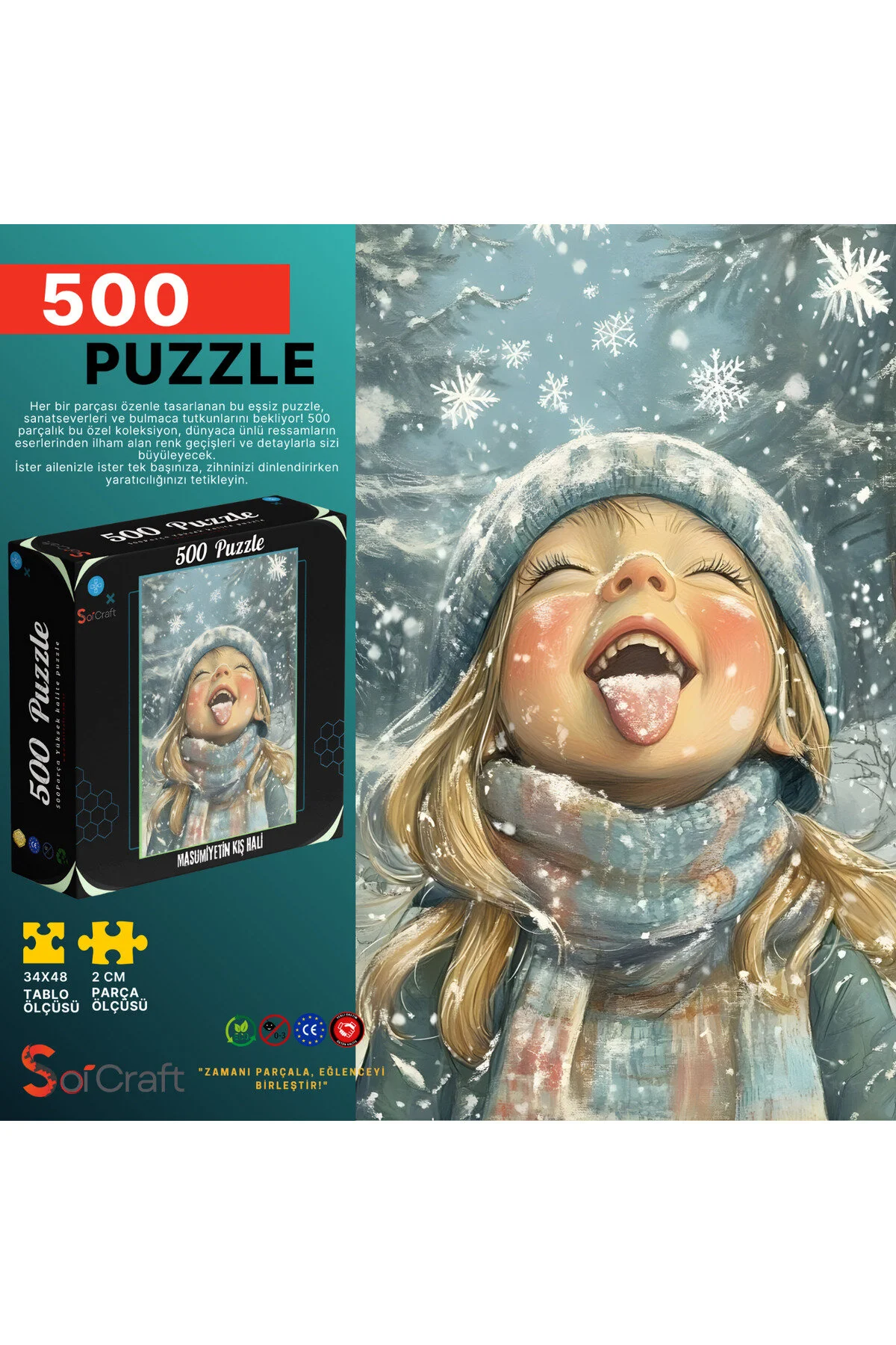 پازل 500 تکه WINTER STATE OF INNOCENCE Soi Craft
