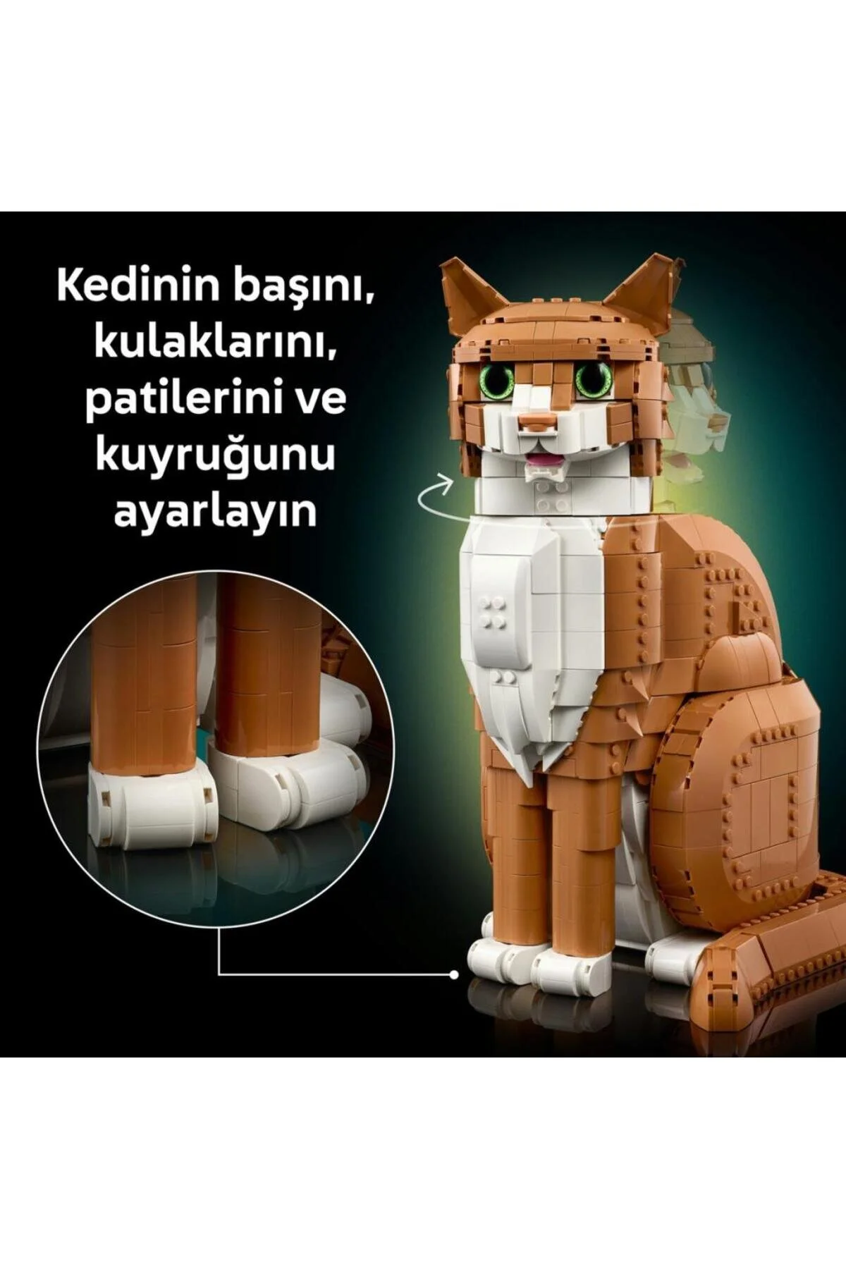 اسباب بازی مدل 21376 ایده های گربه نارنجی مناسب برای کودکان لگو Lego