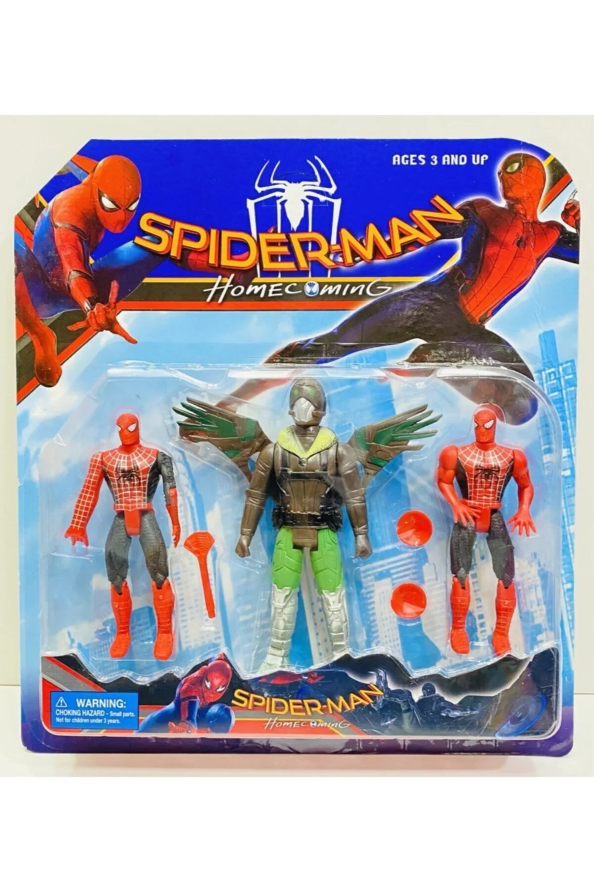 اسباب بازی های فیگور دیگر مجموعه شخصیت VE VULTURE 3 تایی مرد عنکبوتی چراغدار مفصلی Spiderman