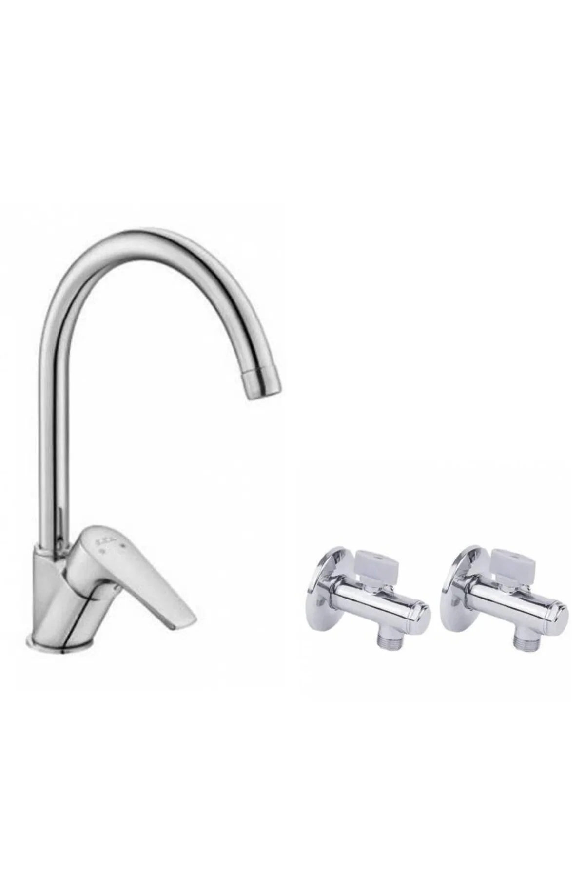 شیرآلات شستشو میکسر سینک آشپزخانه NIOBE 098 20 سال گارانتی 2 شیر آب فیلتر شده Eca