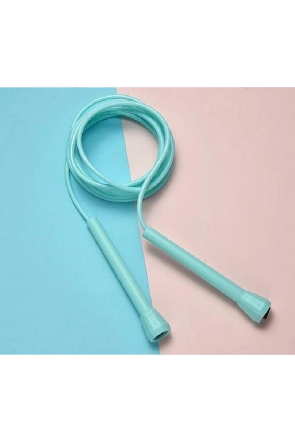 طناب پرش PVC با طول قابل تنظیم و رنگ آبی فیروزه‌ای مناسب برای ورزش و تفریح ÇAKABEY