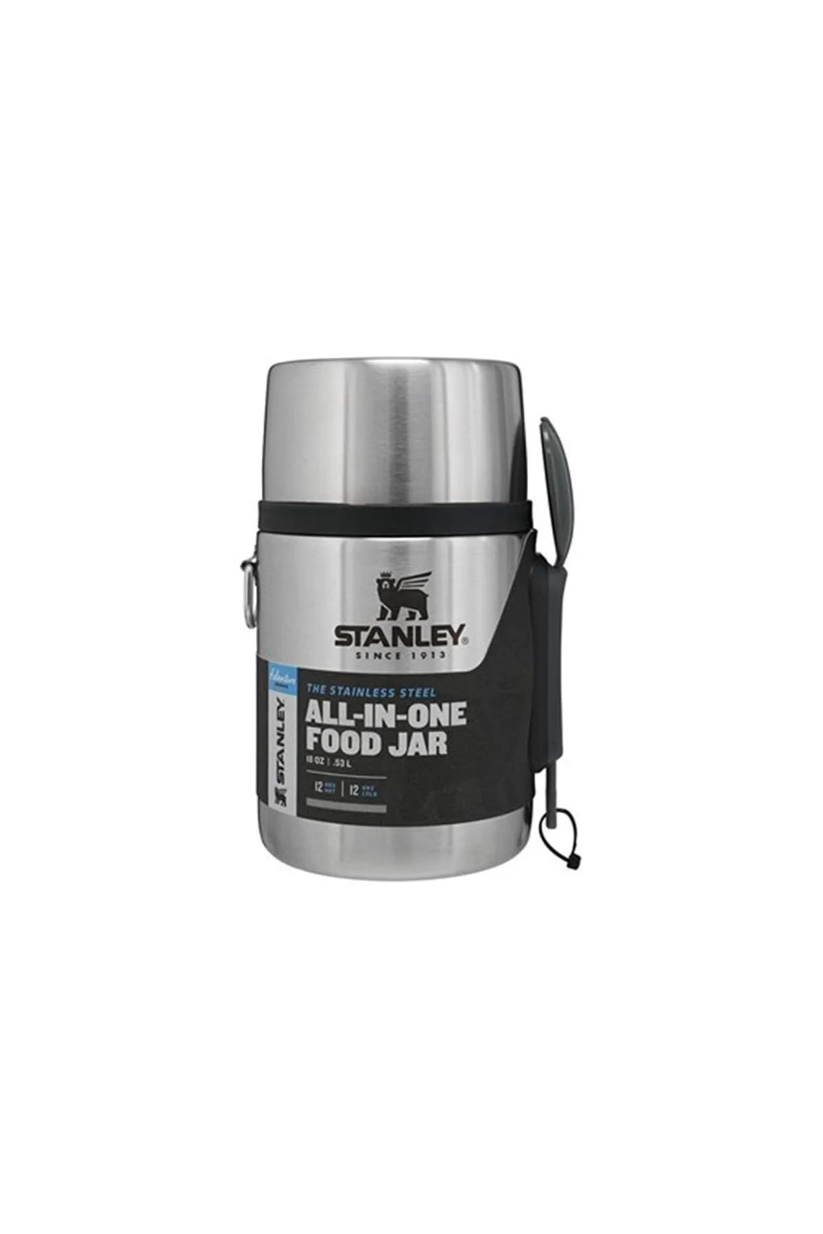 فلاسک قمقمه غذا استیل ماجراجویی با قاشق 0.53 لیتری اورجینال Stanley