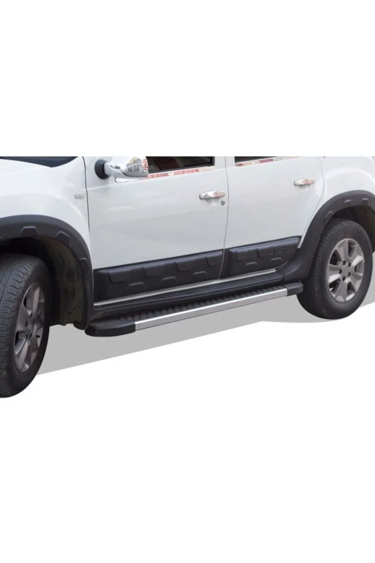 محافظ پلاستیکی رکاب مرحله جانبی OMSA DACIA DUSTER NEVADA CHROME پیشانی 2010 2017 OmsaLine