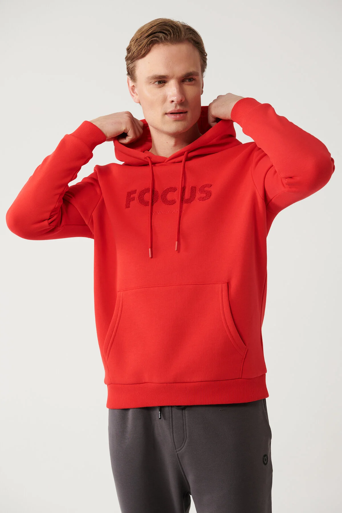 سویشرت قرمز مردانه Sweatshirt A32Y1193 آوا اورجینال Avva