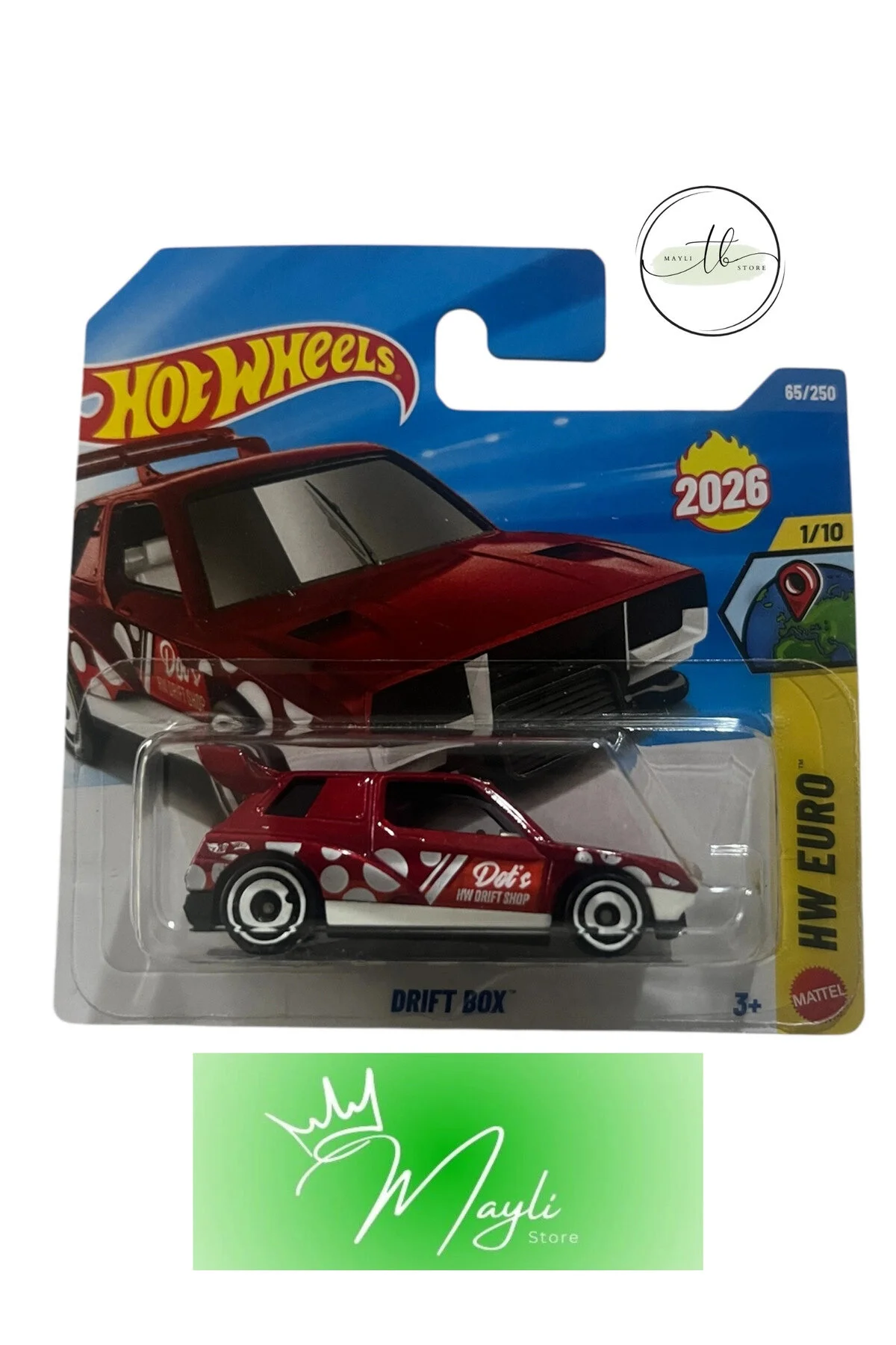 ماشین اسباب بازی EURO DRIFT BOX 1 64 SCALE 85 250 JJH40 N521 2026 HOT WHEELS