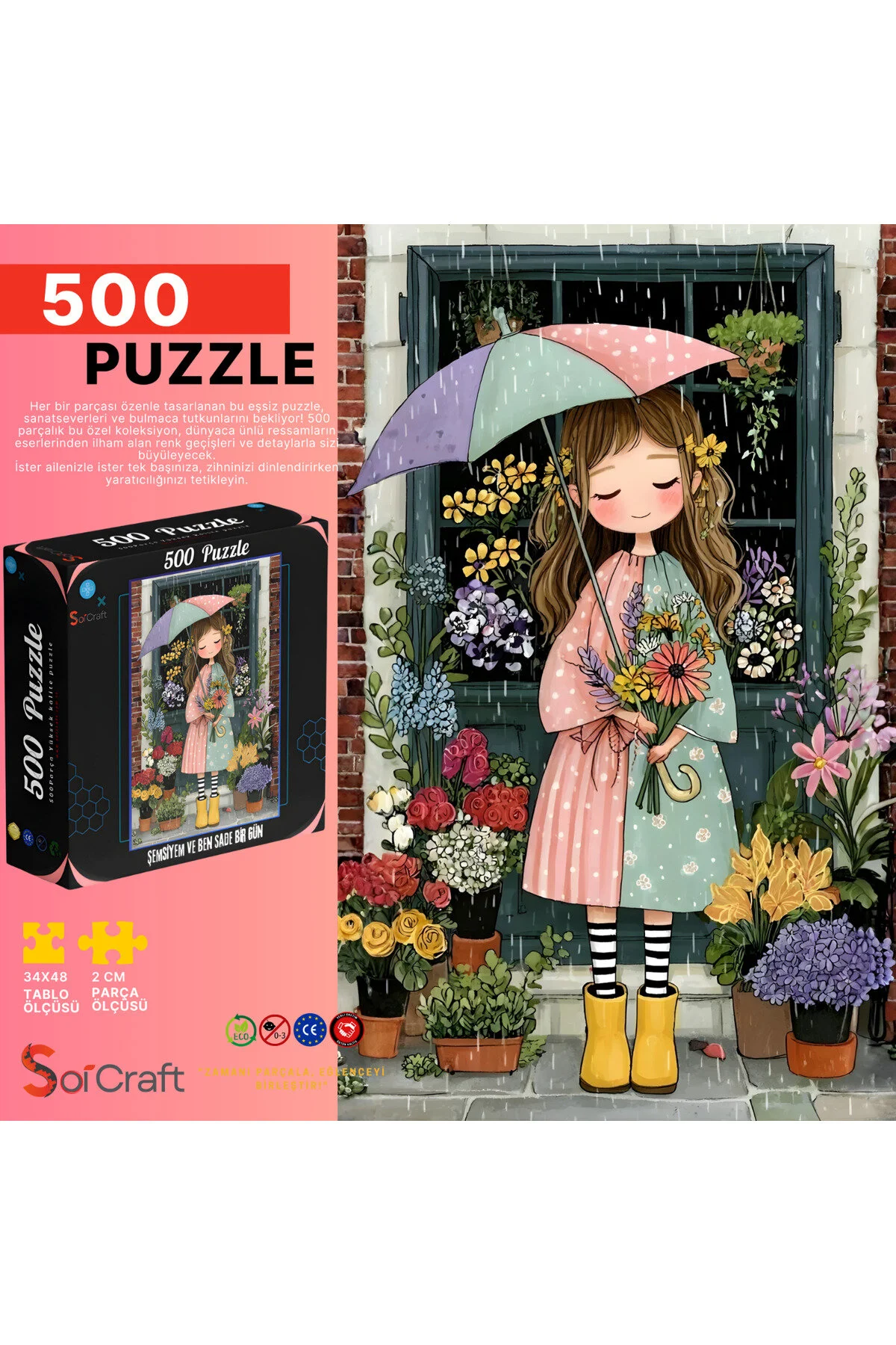 پازل 500 تکه چتر من و یک روز ساده Soi Craft