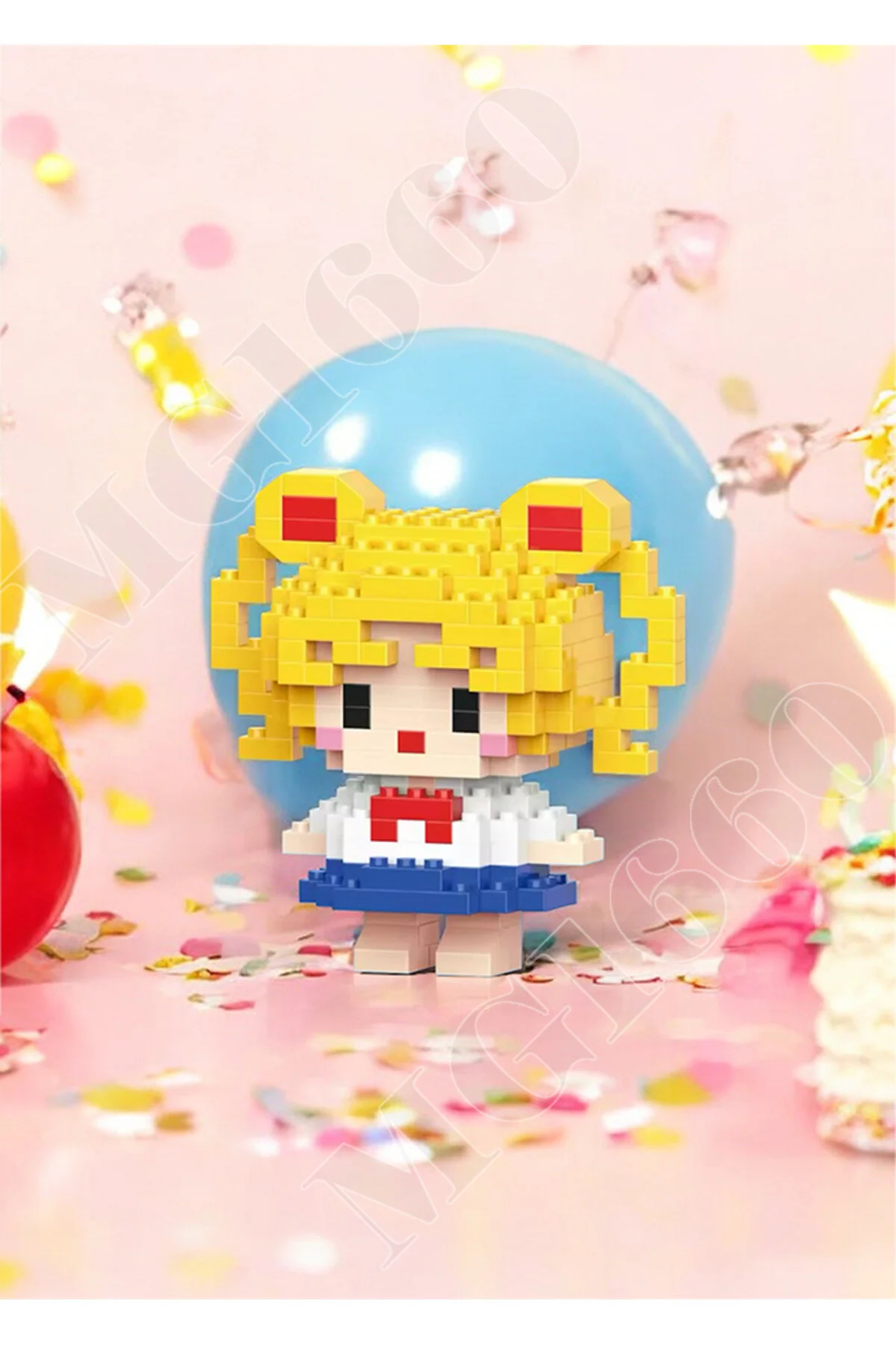 پازل سه بعدی اره منبت کاری مویی MOON WARRIOR SAILOR Bricks