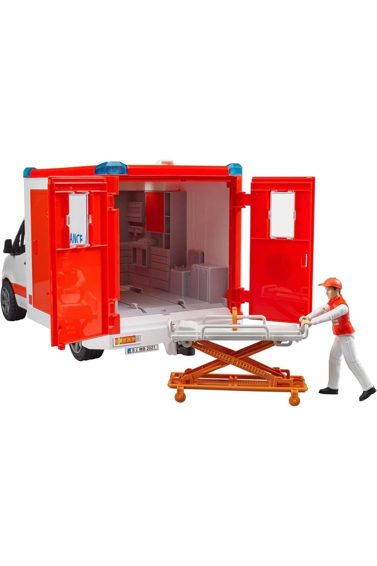 ماشین اسباب بازی آمبولانس مرسدس بنز اسپرینتر با آژیر و چراغ تیم TOYFEST