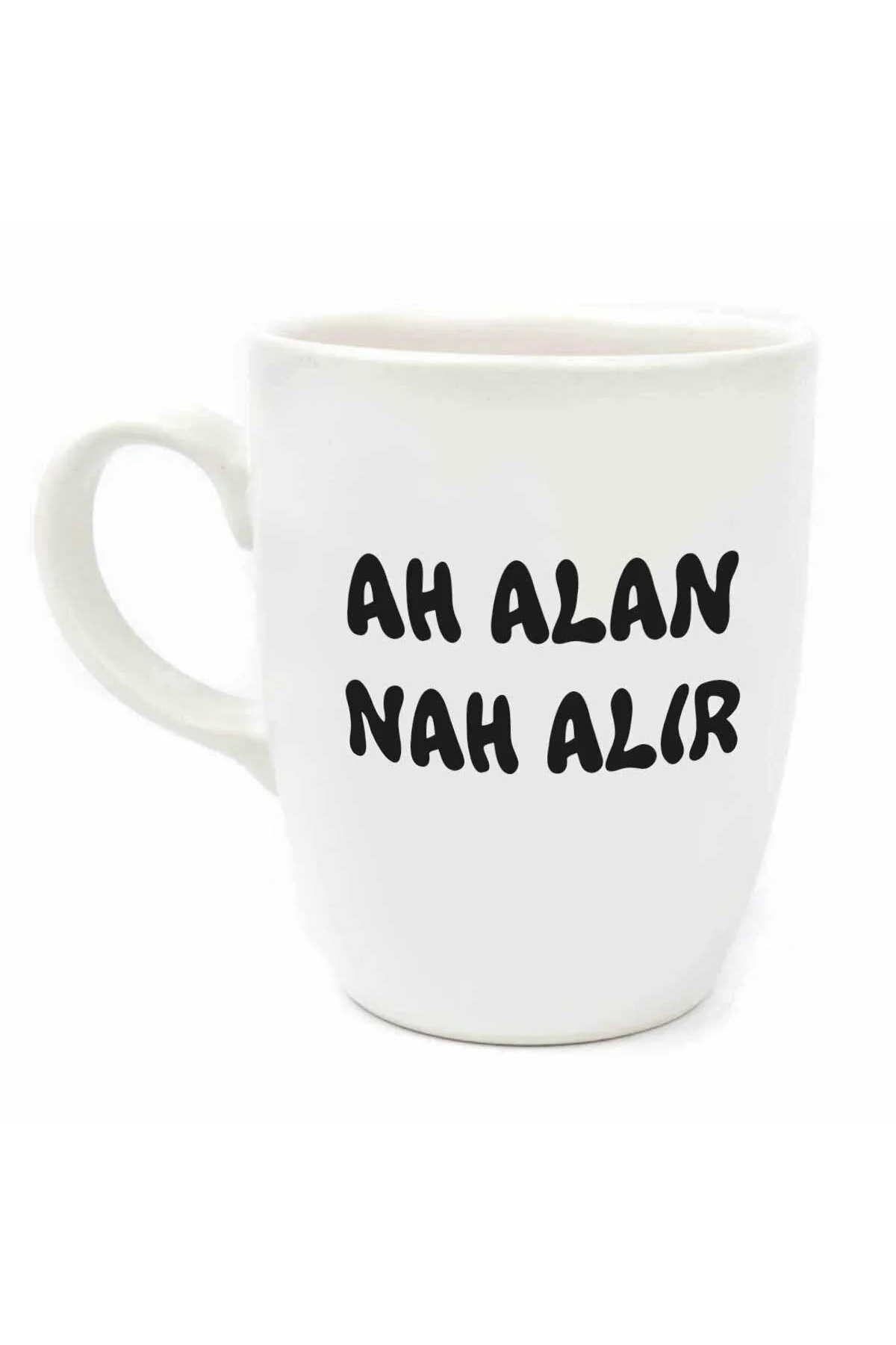 ماگ AH ALAN TAKES NAH CREAM لیوان بیضی سرامیکی هدیه Palto Tasarım