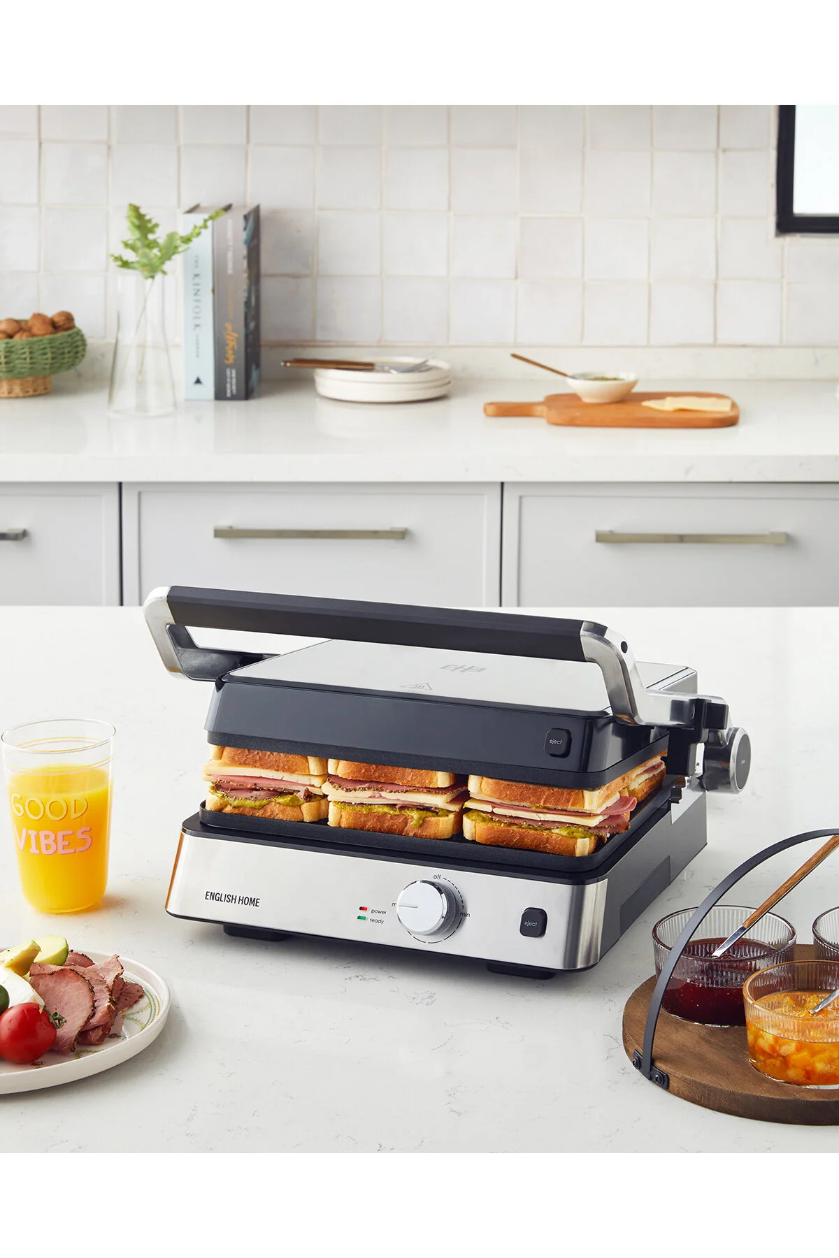 دستگاه ساندویچ و تست TMK 5030 GRILL TOASTER INOX انگلیش هوم English Home