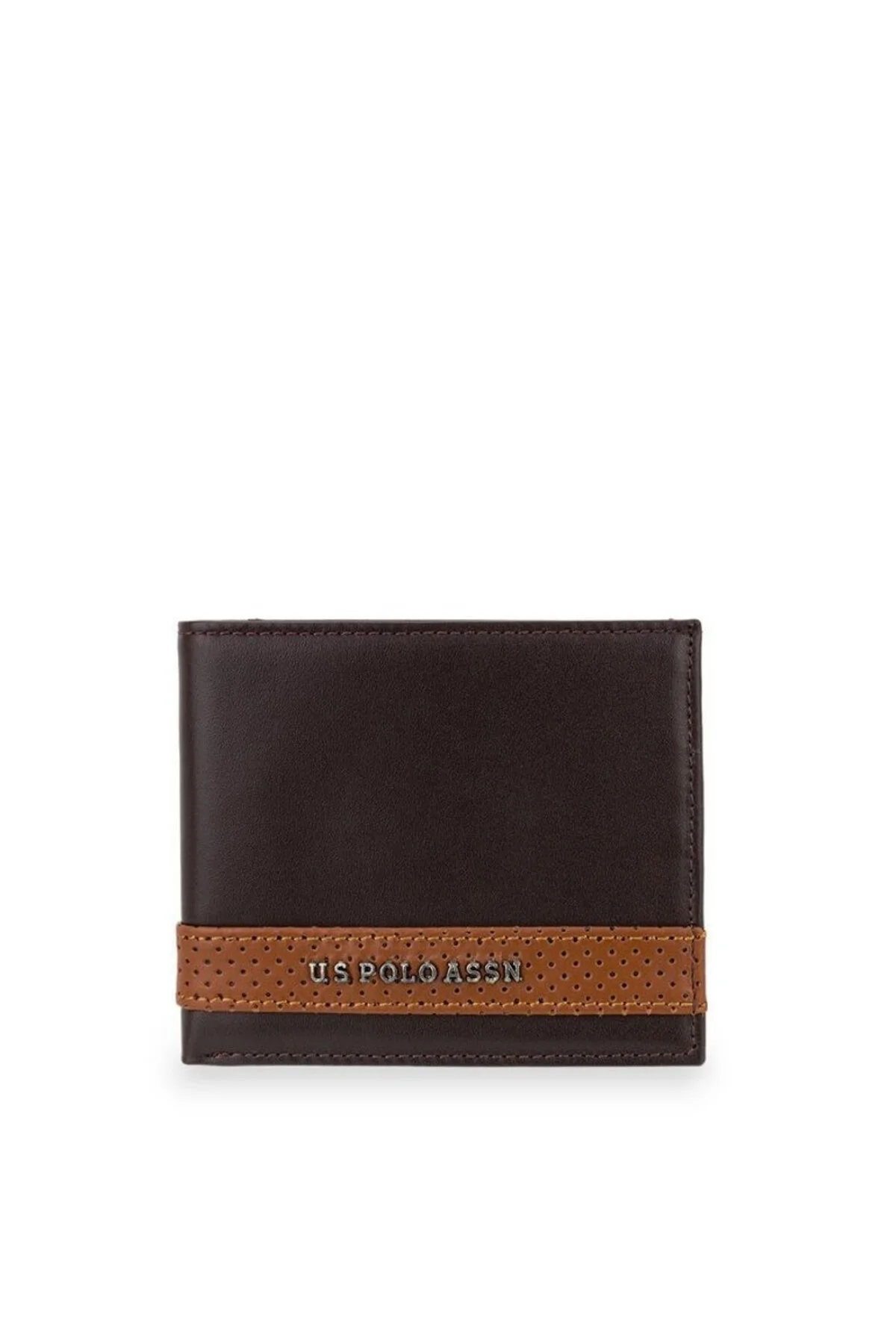 کیف پول مردانه قهوه‌ای U.S. Polo Assn.