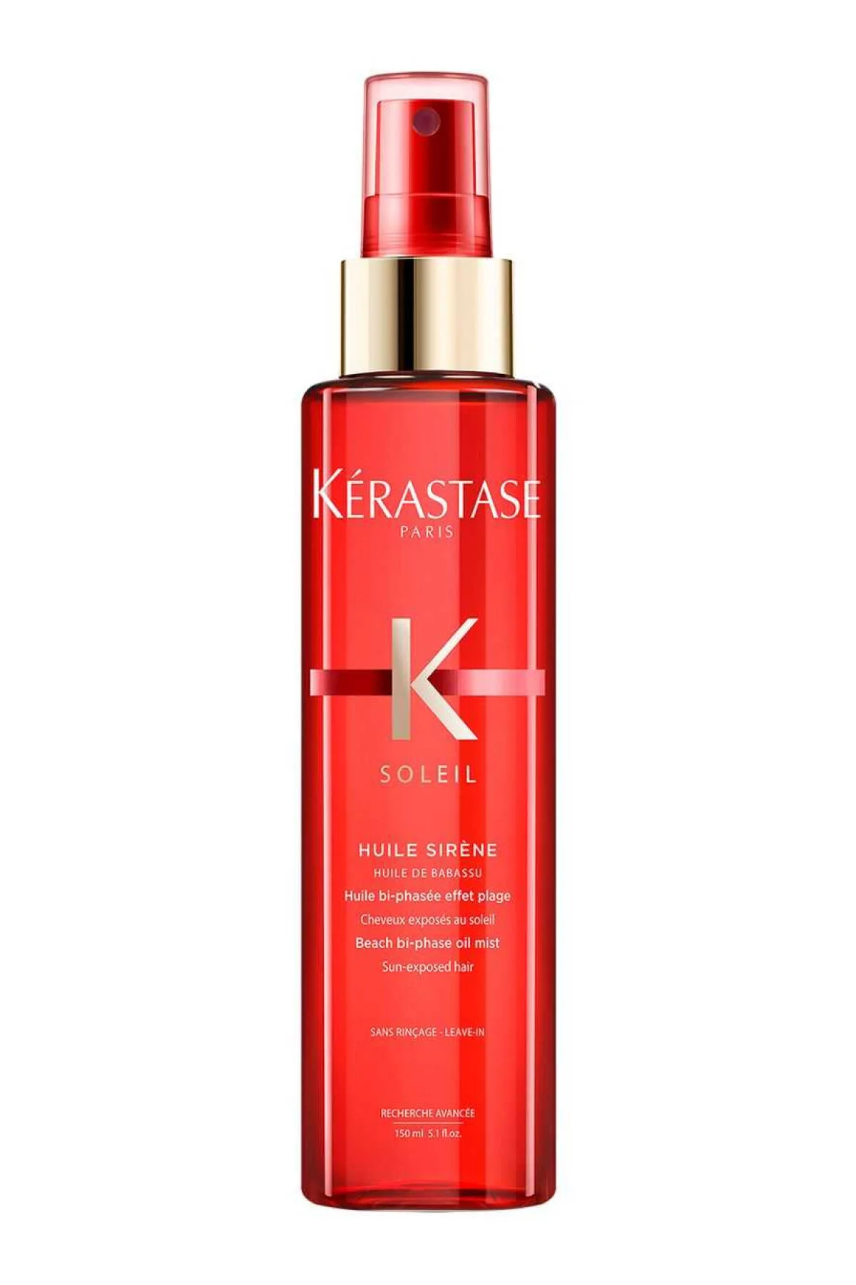 اسپری دوفاز روغنی ضد آفتاب مو Soléil Huile حالت دهنده و افزایش دهنده فر مو 150میل  کراستاس Kerastase