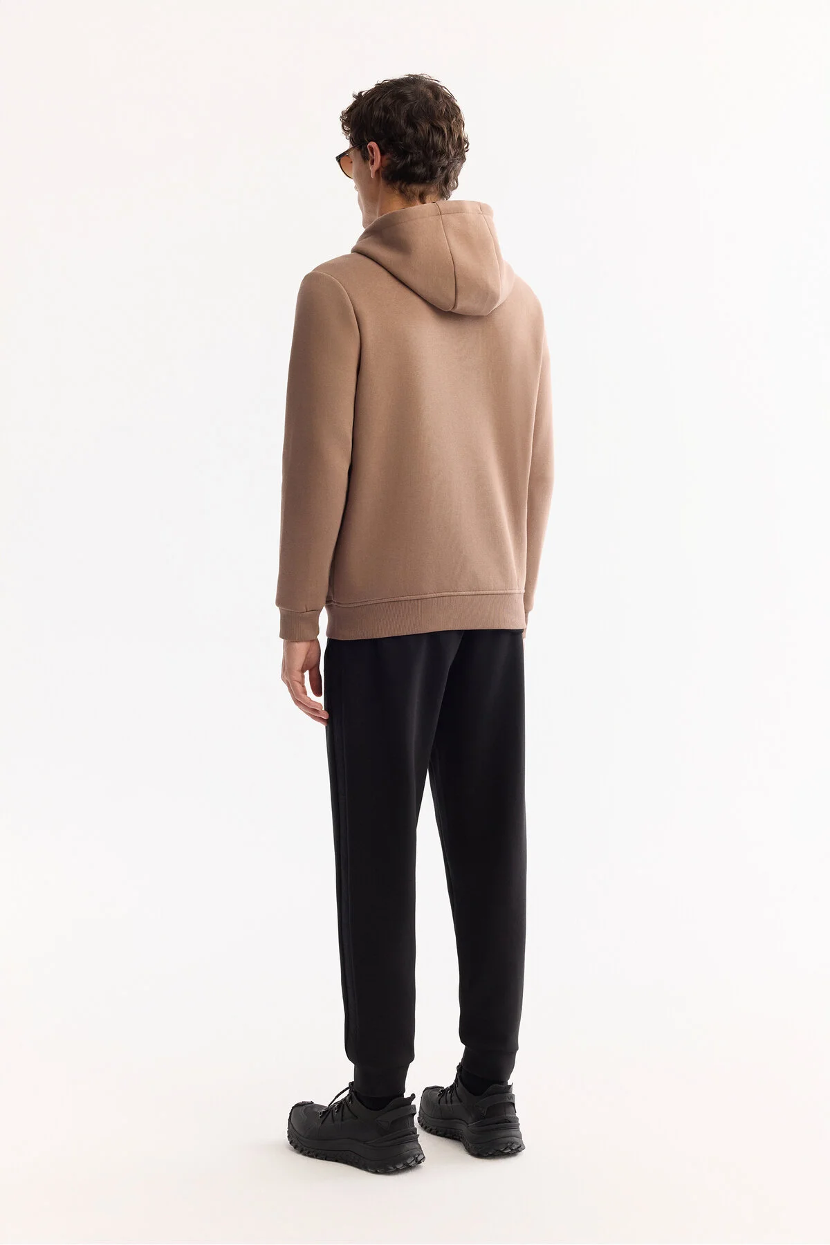 سویشرت آبی مردانه شاردون کاپوت قهوه ای 3 Ip Zipper Sweatshirt E001019 آوا Avva