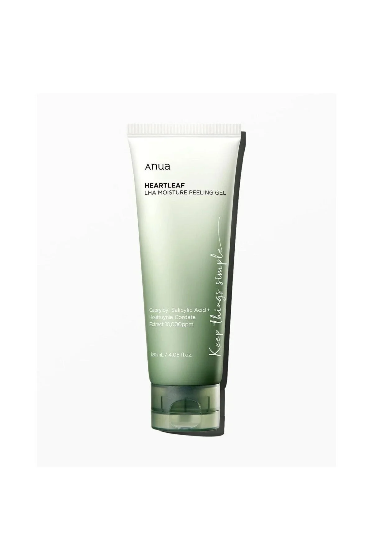 اسکراب صورت ژل لایه بردار رطوبت HEARTLEAF LHA بزرگ ضد منافذ با سالسیلیک اسید 120 ANUA