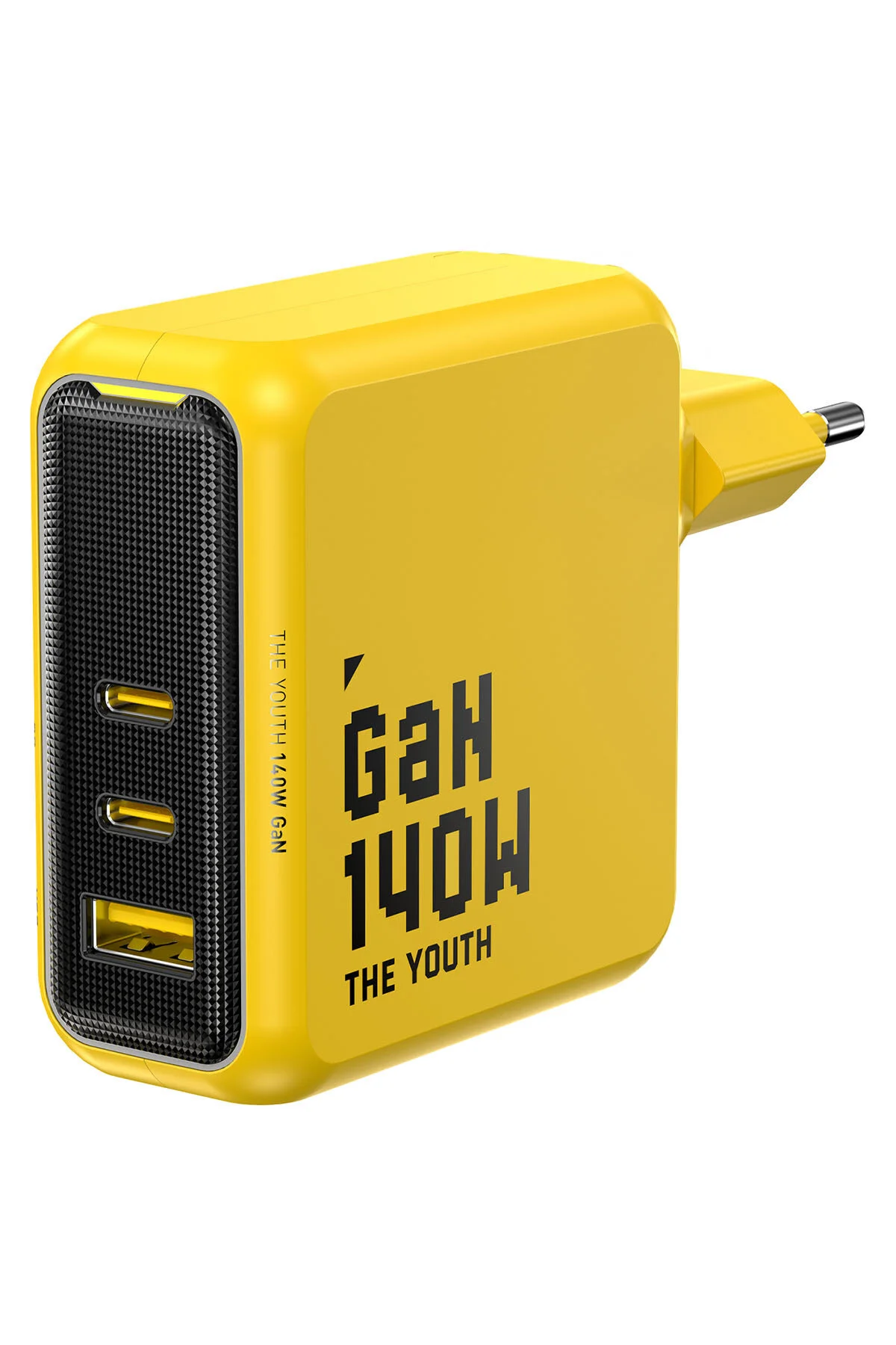 شارژر آداپتور 3 زرد 140W GAN+ ایستگاه شارژ سریع Aohi