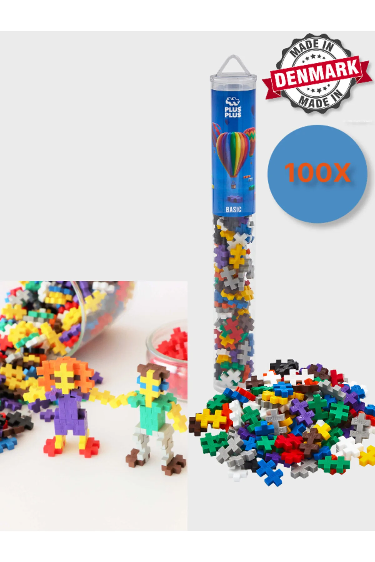 لگو و اسباب بازی های ساخت محور PLUS MINECRAFT THEMED CYLINDER BASIC IN BOX BEGINNER BUILDING TOY 100 PIECES 4023 TOYFEST