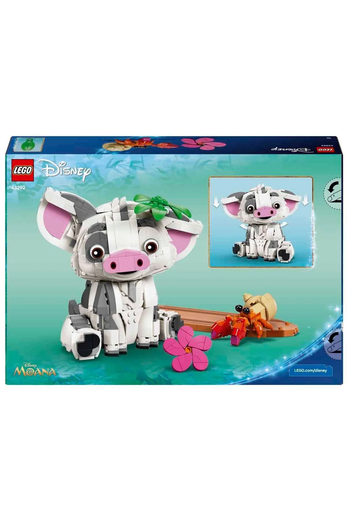 اسباب‌بازی خلاقانه دیزنی موانا مدل پوا 43292 مناسب برای کودکان بالای 9 سال لگو Lego