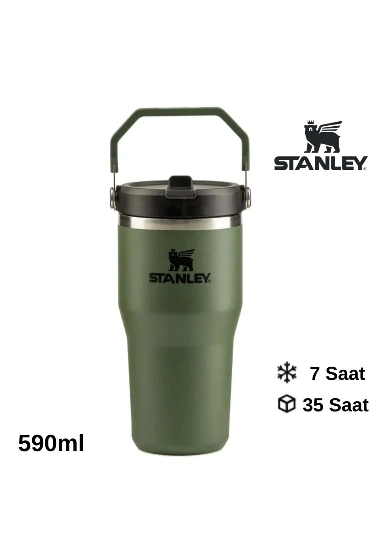 فلاسک قمقمه فلیپ نی ICEFLOW 0.6L | کاج خشک اورجینال Stanley