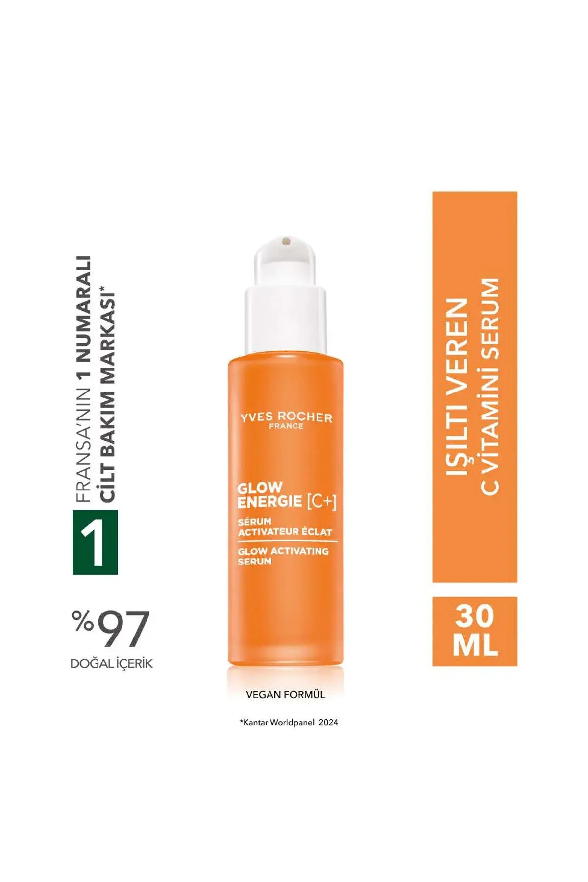 سرم پوست روز ویتامین C RADIANT ANTIOXIDANT BOTANICAL COMPLEX CARE GLOW ENERGIE Yves Rocher