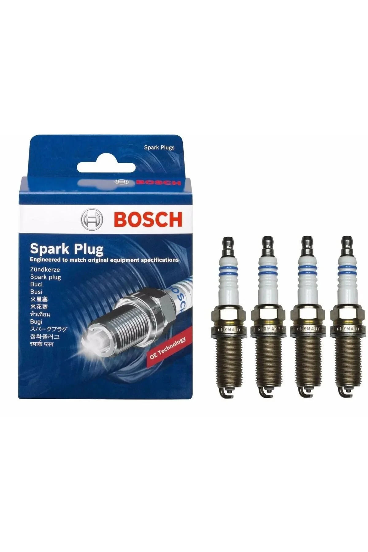 شمع مجموعه جرقه زن فیات EGEA 1.4 2015 2022 نیکل 4 تکه شماره موتور نوشته شده در مجوز: 843A1 Bosch