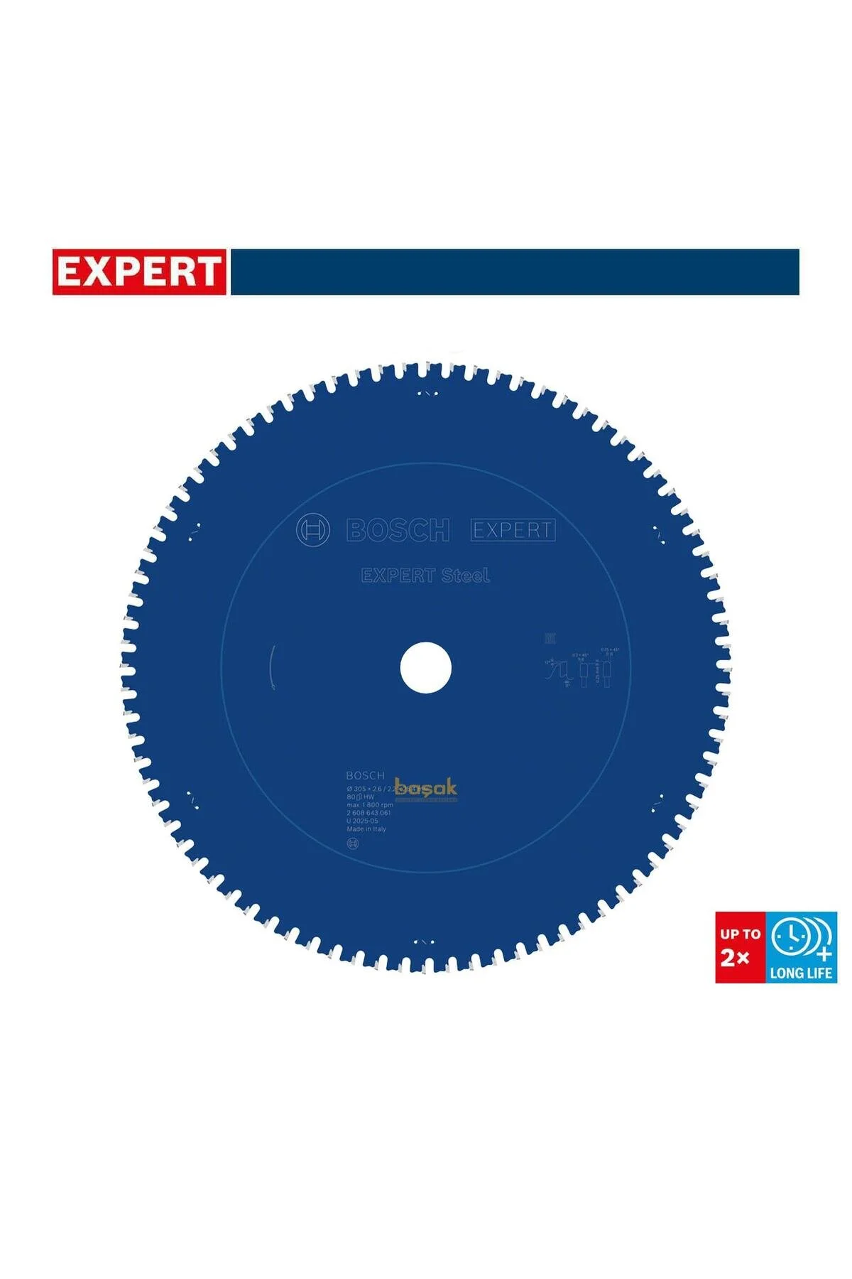 تیغه اره دایره ای متخصص برای فلز – 305 25.4 2.6 میلی متر 60 دندان 2608643060 بوش Bosch