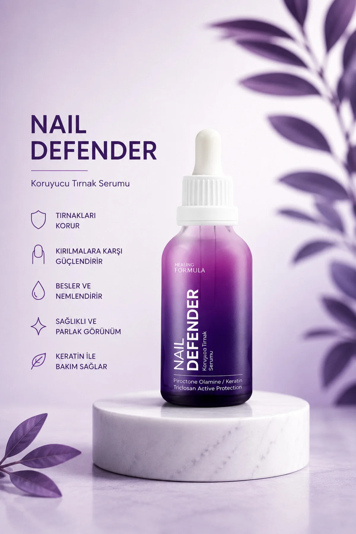 ست مانیکور و پدیکور NAIL DEFENDER 50ML اورجینال HF HEALING FORMULA