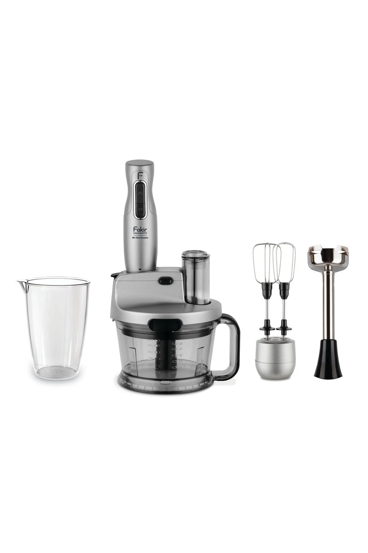 ست مخلوط کن بلندر 1000 واتی MR.CHEF QUADRO خاکستری اورجینال Fakir