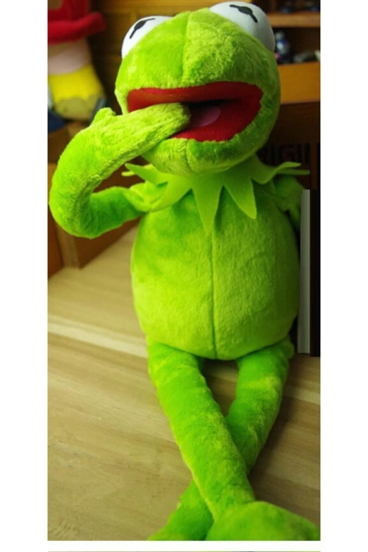 اسباب بازی های پشمی SESAME STREET KERMIT THE FROG 41CM NOSTALGIA PLASH TOY ارسال رایگان بسته بندی هدیه OYUNCAKSAHİLİ