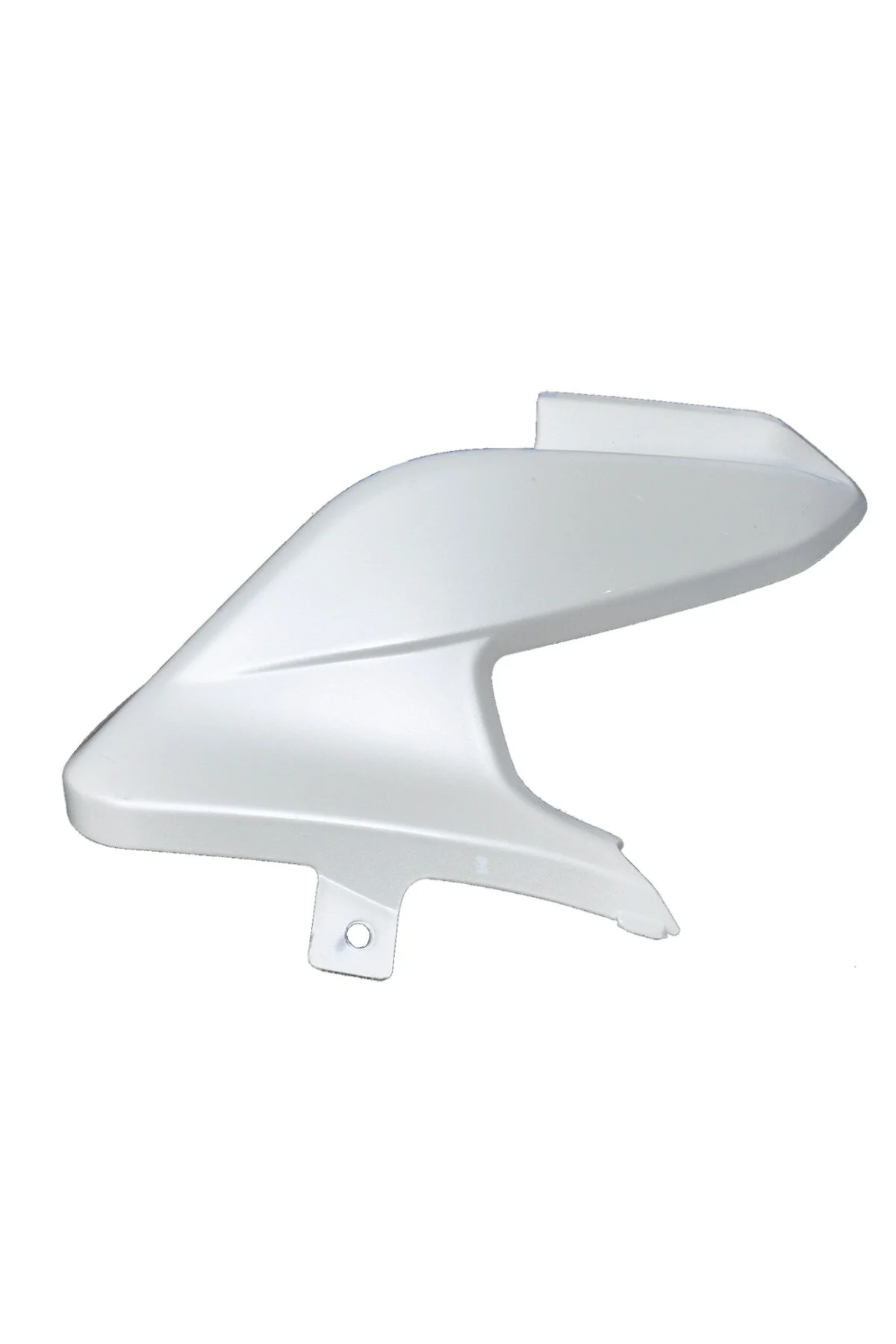 ست بدنه موتورسیکلت سفید DOMINAR D400 SHEORLIGHT STORAGE COVER تزئینی در سمت چپ Bajaj