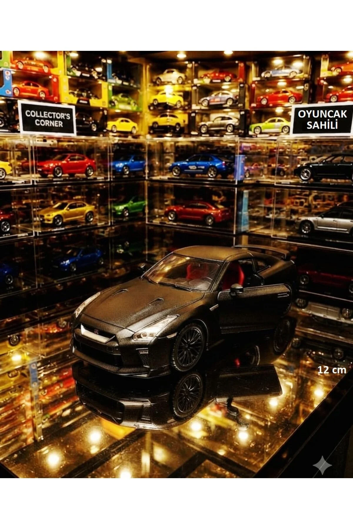 مدل خودرو NISSAN GTR SPORT METAL RACING GT R ماشین درهای 12 سانتیمتری صندوق عقب شیشه ای باز شدنی کششی از ترکیه OYUNCAKSAHİLİ