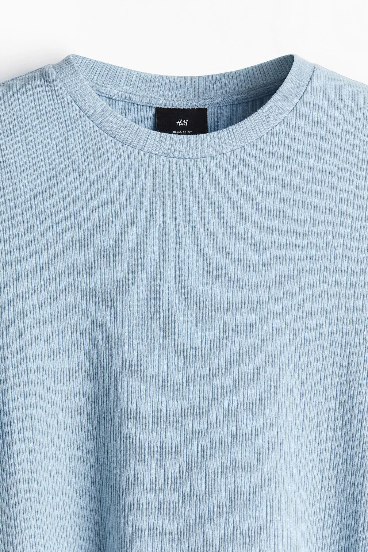 تی شرت مردانه TEKSTURE T SHIRT به طور منظم تناسب اچ اند ام اورجینال H&M