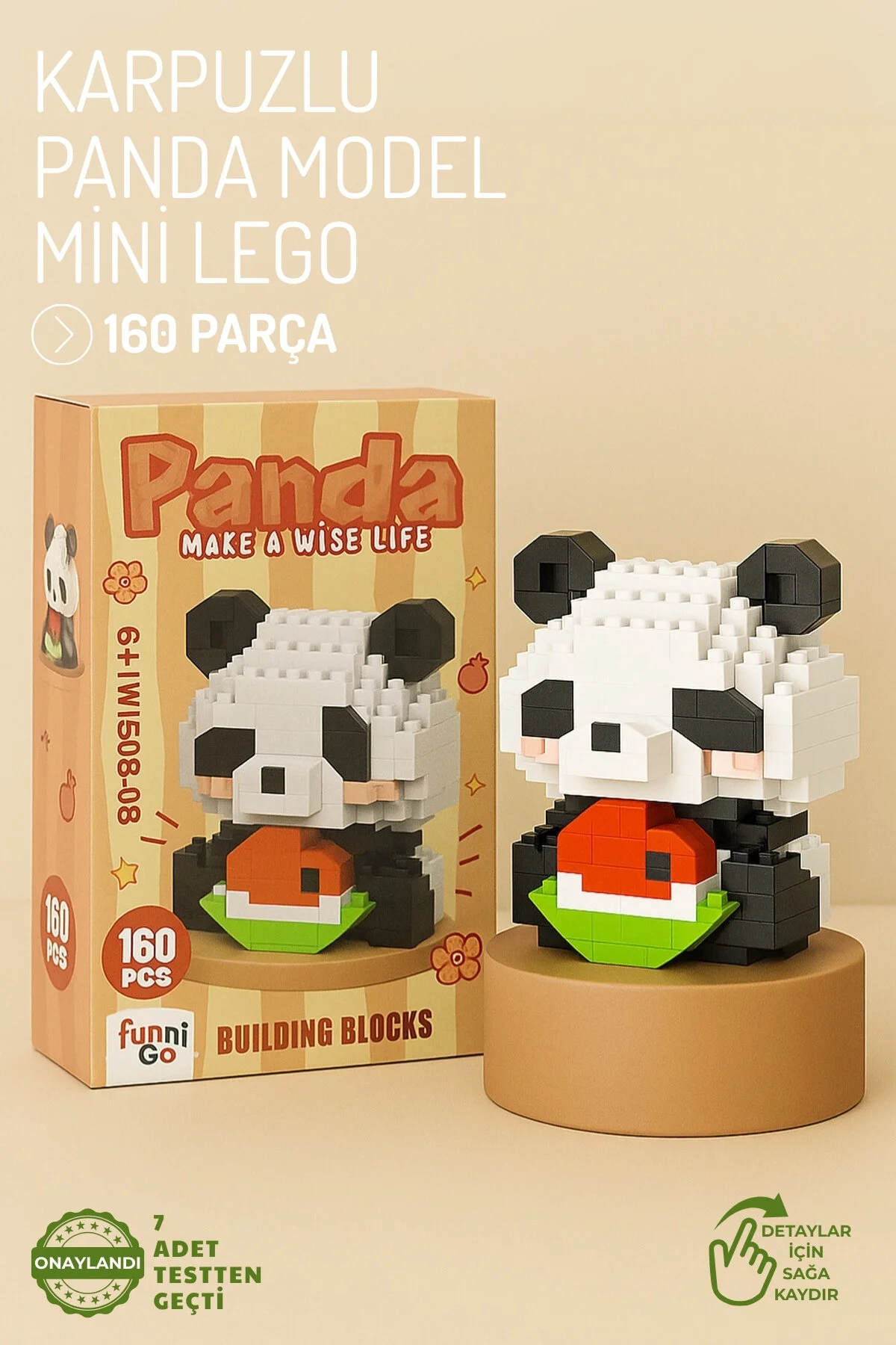 لگو و اسباب بازی های ساخت محور پاندا 4 مدل شخصیت شکل 3D BUILDING TOYS از ترکیه Nandy Home