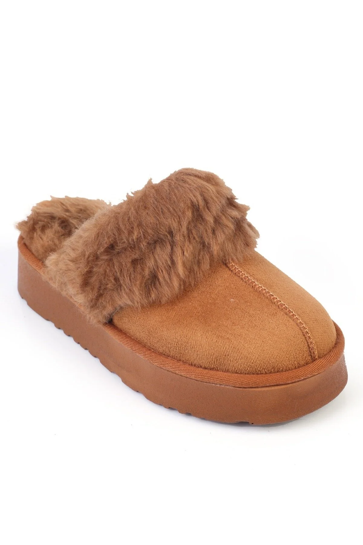 چکمه و بوت دمپایی زنانه پنجه بسته خزدار FLORRI Capone Outfitters