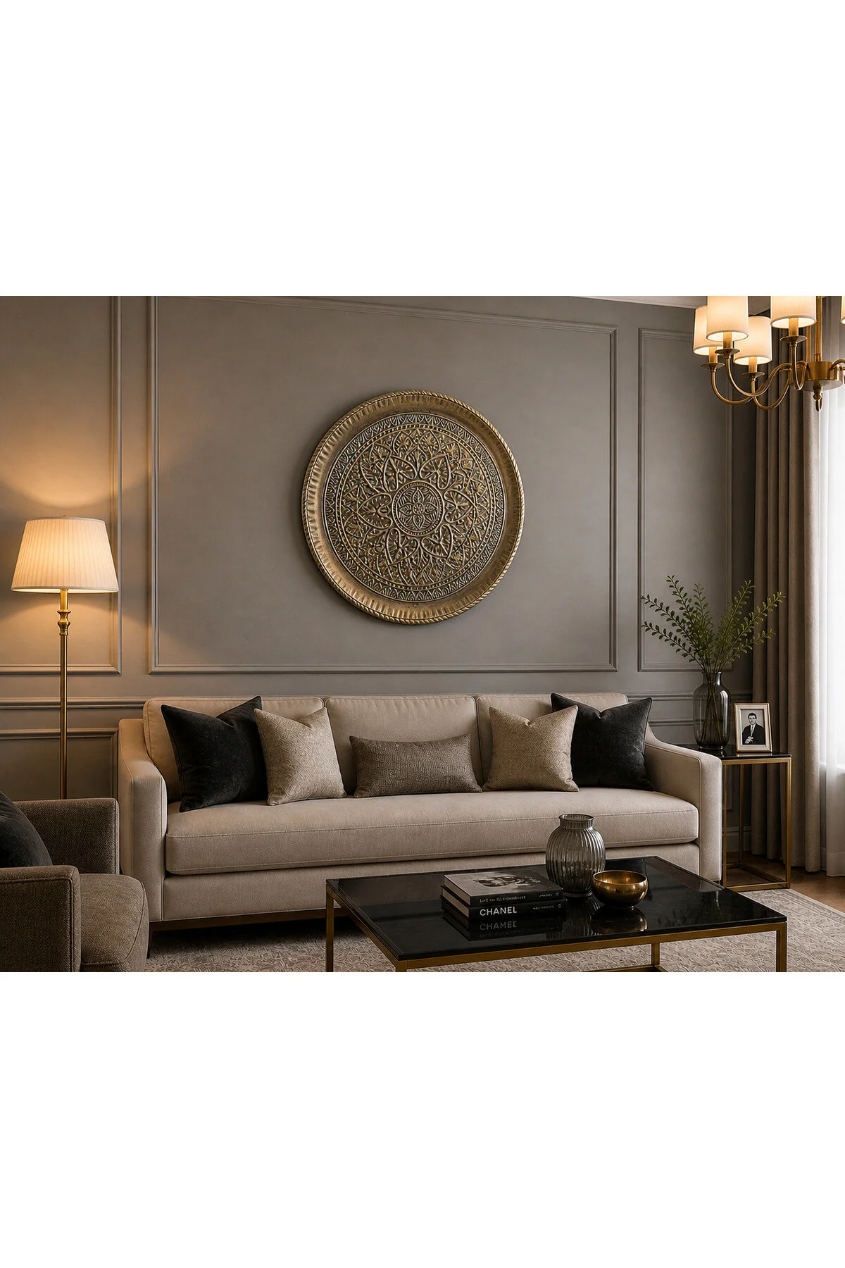 دکور دیواری 5972 پنل فلزی 70X70X4 سانتی متر ACAR
