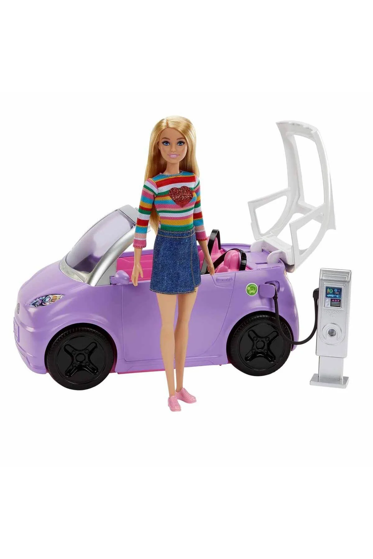عروسک های اسباب بازی و لوازم جانبی ماشین الکتریکی برای کودکان با ایستگاه شارژ HJV36 Barbie