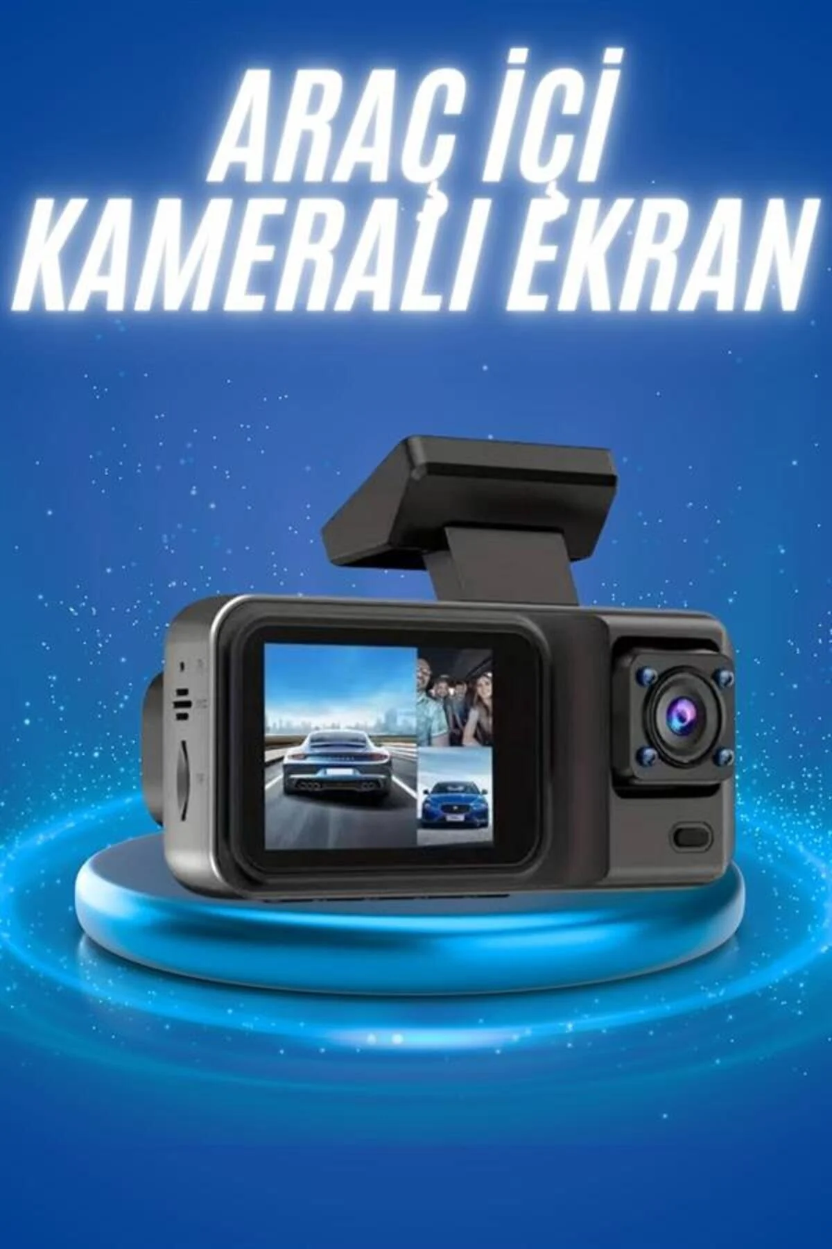 دوربین داشبورد LVSQVR SCREEN DRIVING RECORDER DVR با جلو و عقب FULL 13837 رزولوشن HD ZERO LAND