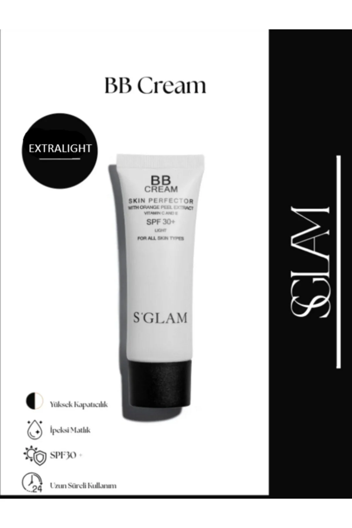 کرم بی و سی BB SPF 30 سبک 50ML شیگلم اورجینال S'GLAM